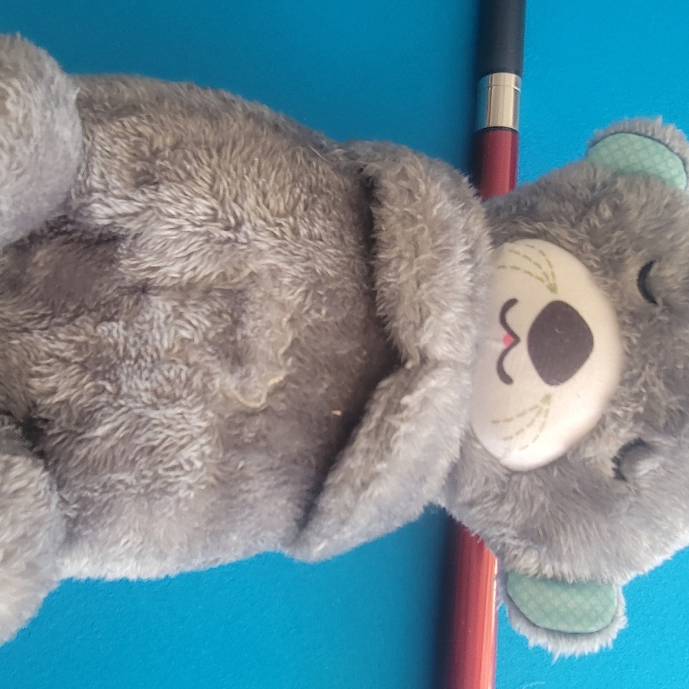 Gray Plush Bear Toy For Baby - Picture 3 of 3